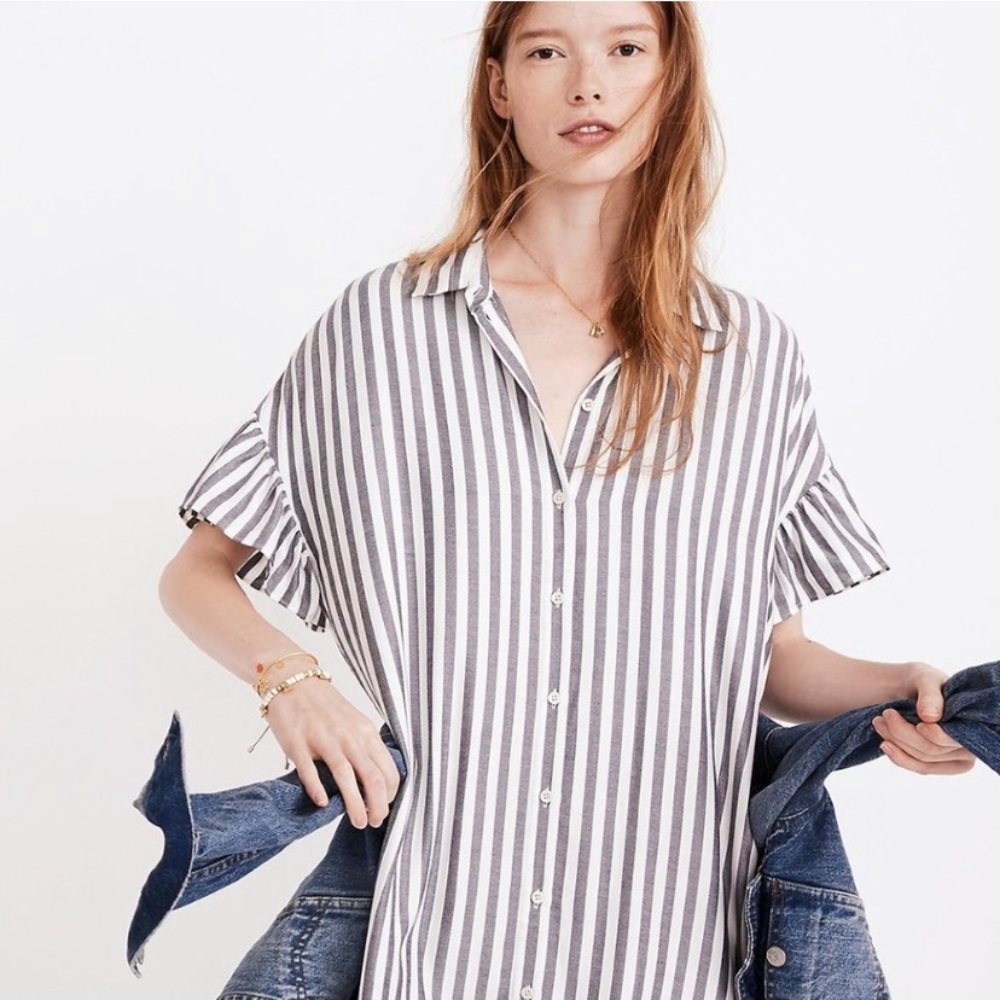 Madewell Striped T Shirt Dress